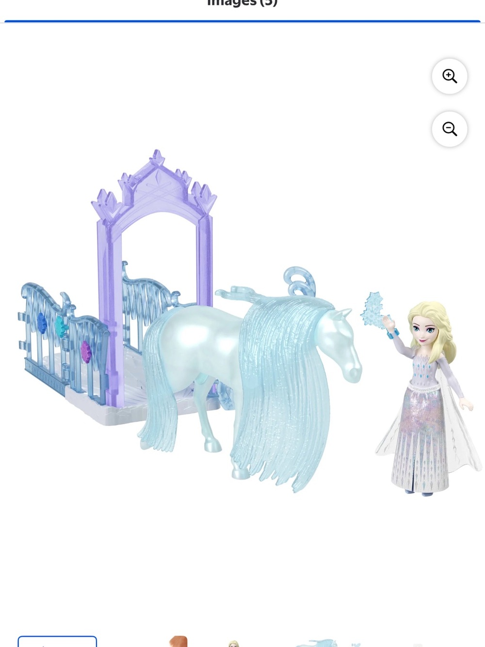 Mattel Frozen Elsa & Nokk Adventure Playset - Light Blue, Purple, Blonde - Picture 4 of 4